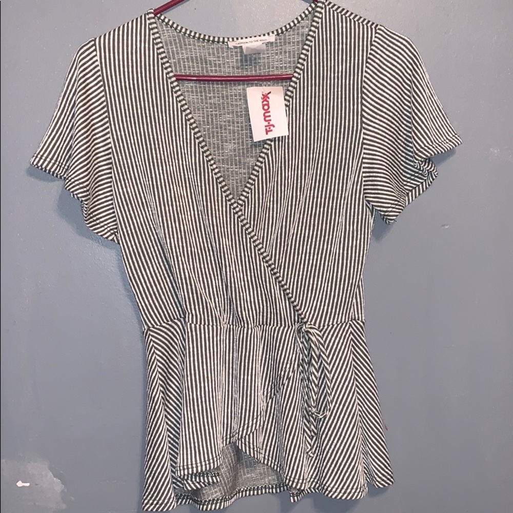 caution to the wind wrap around top